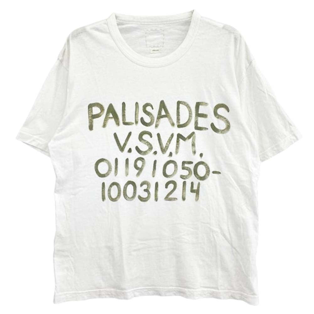 VISVIM ビズビム 19SS 0119105010031 JUMBO TEE S/SPALISADES ジャンボ Tシャツ ホワイト系 4【中古】