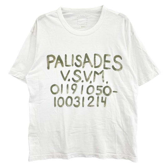 VISVIM ビズビム 19SS 0119105010031 JUMBO TEE S/SPALISADES ジャンボ Tシャツ ホワイト系 4【中古】