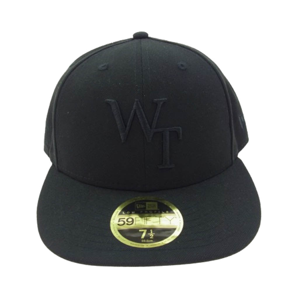 WTAPS ダブルタップス NEWERA 59FIFTY LOW PROFILE 59フィフティー ロー プロファイル キャップ 帽子 ブラック ブラック系 X 03【美品】【中古】
