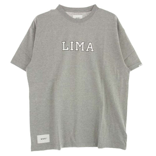 WTAPS ダブルタップス 24AW 242ATDT-CSM05 ACADEMY COTTON アカデミー コットン Tシャツ アッシュグレー グレー系 03【新古品】【未使用】【中古】