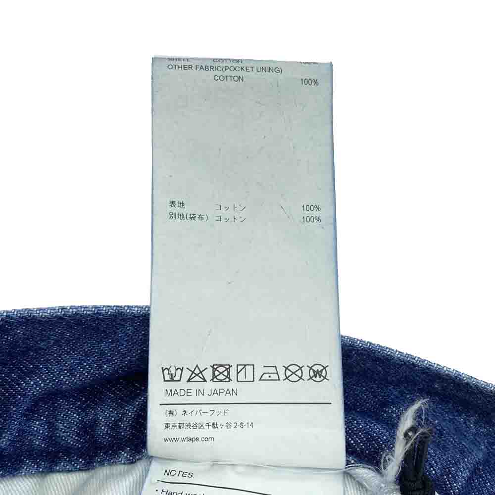 WTAPS ダブルタップス 23SS 231BRDT-PTM07 WRKS2001 SHORTS COTTON. DENIM デニムショーツ インディゴブルー系 X 03【美品】【中古】