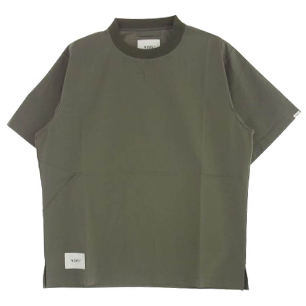 WTAPS ダブルタップス 21SS 211GWDT-SHM04 SMOCK/SS/COPO.RIPSTOP.COOLMAX スモック プルオーバー シャツ OLIVE カーキ系 03【新古品】【未使用】【中古】