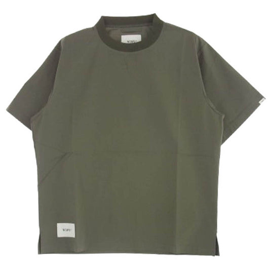 WTAPS ダブルタップス 21SS 211GWDT-SHM04 SMOCK/SS/COPO.RIPSTOP.COOLMAX スモック プルオーバー シャツ OLIVE カーキ系 03【新古品】【未使用】【中古】