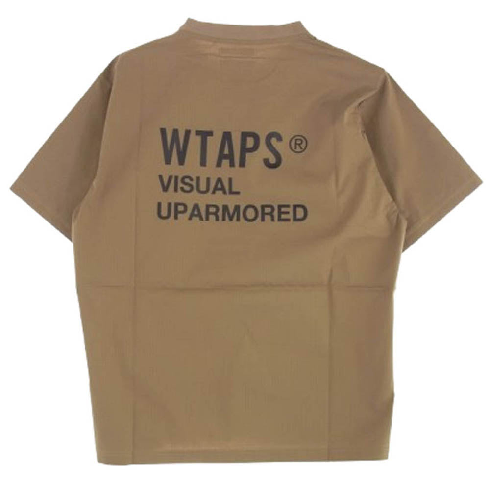 WTAPS ダブルタップス 21SS 211GWDT-SHM04 SMOCK/SS/COPO.RIPSTOP.COOLMAX スモック プルオーバー シャツ BEIGE ベージュ系 03【新古品】【未使用】【中古】