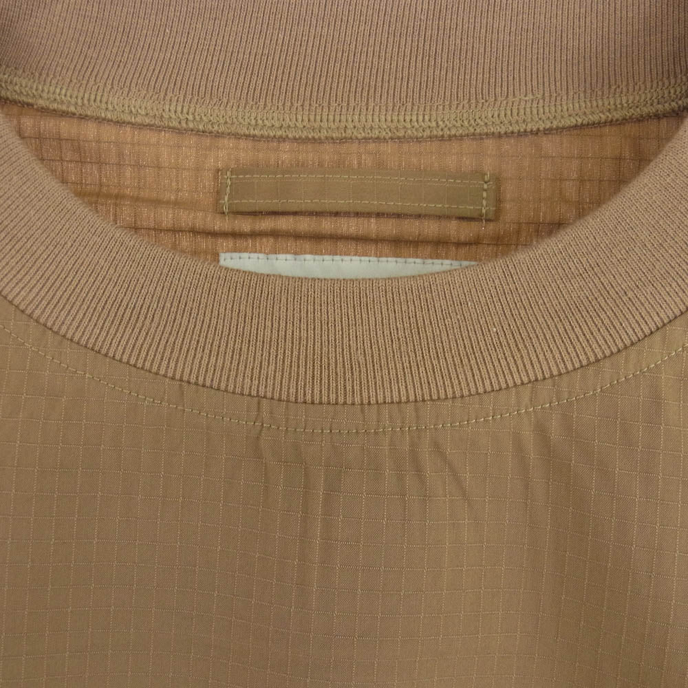 WTAPS ダブルタップス 21SS 211GWDT-SHM04 SMOCK/SS/COPO.RIPSTOP.COOLMAX スモック プルオーバー シャツ BEIGE ベージュ系 03【新古品】【未使用】【中古】