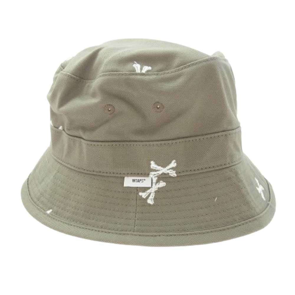 WTAPS ダブルタップス 22SS 221HCDT-HT16 OXFORD TEXTILE BUCKET HAT オックスフォード クロスボーン バケット ハット 帽子 グレー系 03【新古品】【未使用】【中古】