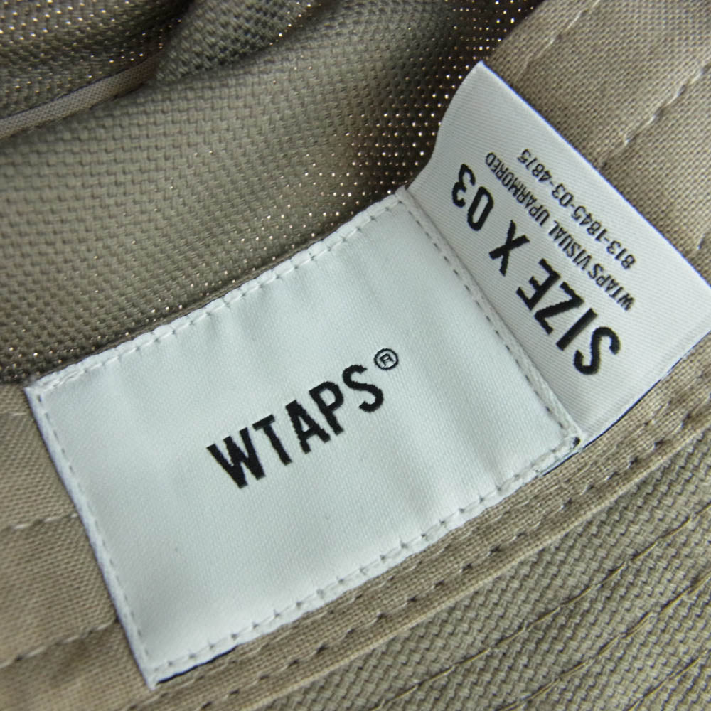 WTAPS ダブルタップス 22SS 221HCDT-HT16 OXFORD TEXTILE BUCKET HAT オックスフォード クロスボーン バケット ハット 帽子 グレー系 03【新古品】【未使用】【中古】