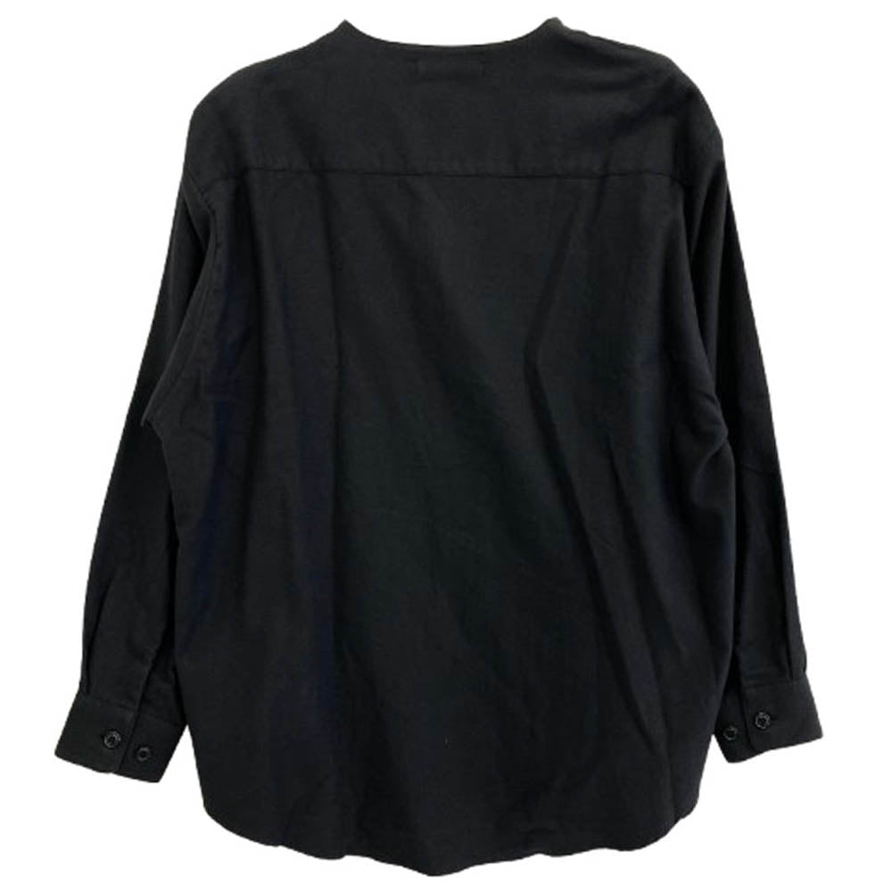 WTAPS ダブルタップス 22AW 222TQDT-SHM05 League Cotton Twill League Black リーグ コットン ツイル リーグ ベースボール 長袖 シャツ ブラック系 X 02【美品】【中古】