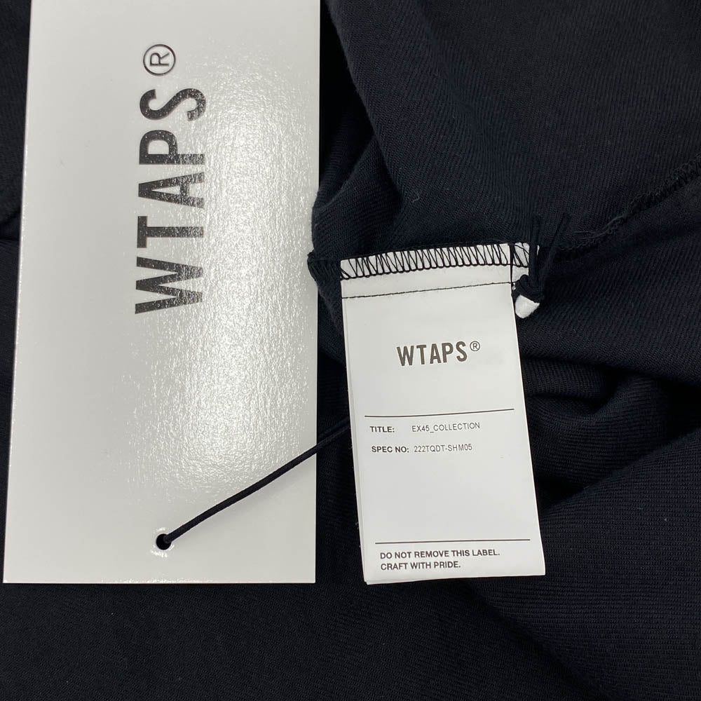 WTAPS ダブルタップス 22AW 222TQDT-SHM05 League Cotton Twill League Black リーグ コットン ツイル リーグ ベースボール 長袖 シャツ ブラック系 X 02【美品】【中古】