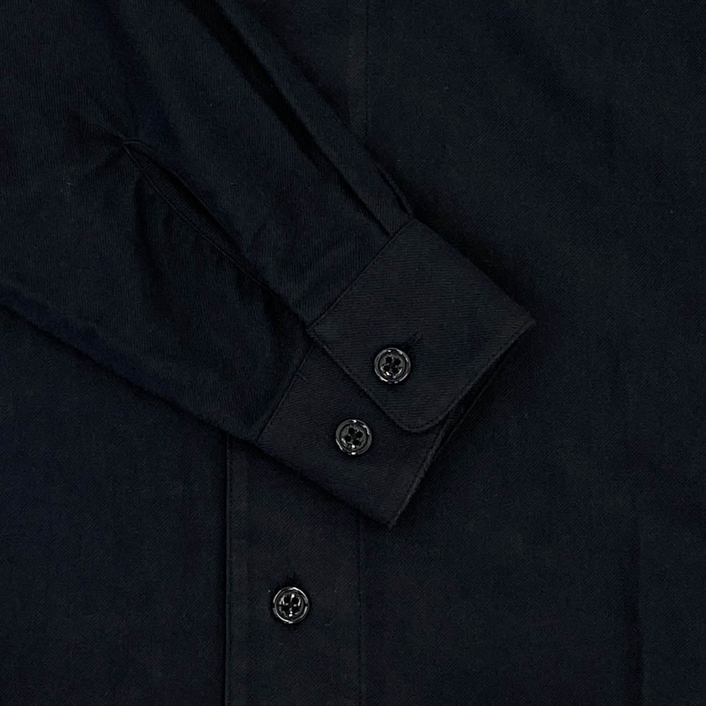 WTAPS ダブルタップス 22AW 222TQDT-SHM05 League Cotton Twill League Black リーグ コットン ツイル リーグ ベースボール 長袖 シャツ ブラック系 X 02【美品】【中古】