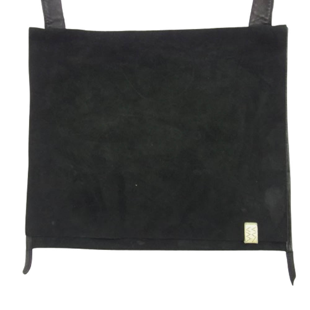 VISVIM ビズビム 0118103003056 SHOULDER BAG ラムレザー ヌバック ショルダー バッグ ブラック系【中古】