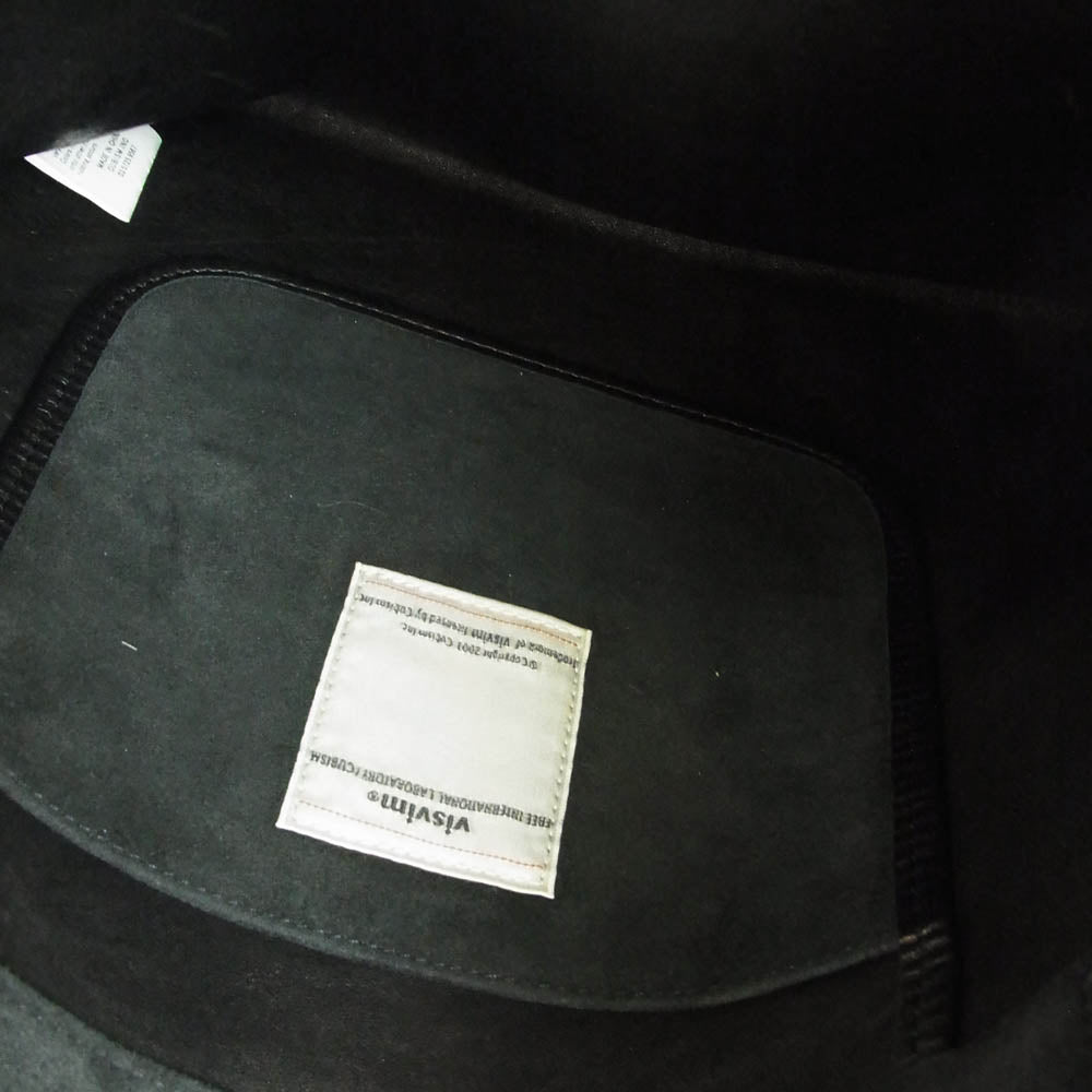 VISVIM ビズビム 0118103003056 SHOULDER BAG ラムレザー ヌバック ショルダー バッグ ブラック系【中古】