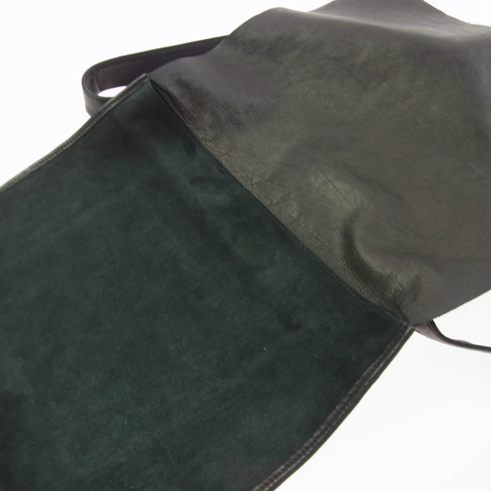 VISVIM ビズビム 0118103003056 SHOULDER BAG ラムレザー ヌバック ショルダー バッグ ブラック系【中古】