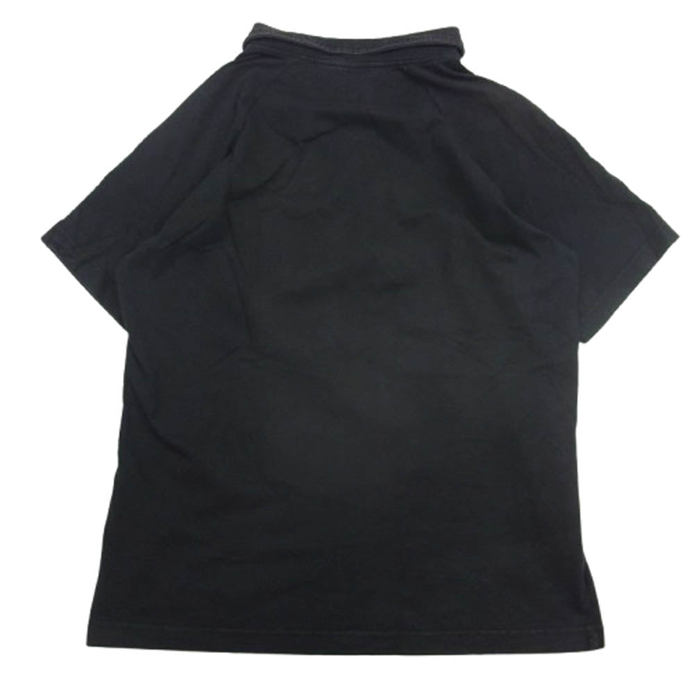 TENDERLOIN テンダーロイン フロント ロゴ 半袖 ポロ シャツ ブラック系 XS【中古】