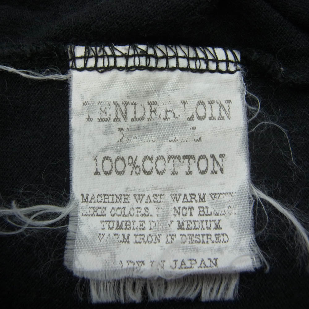 TENDERLOIN テンダーロイン フロント ロゴ 半袖 ポロ シャツ ブラック系 XS【中古】