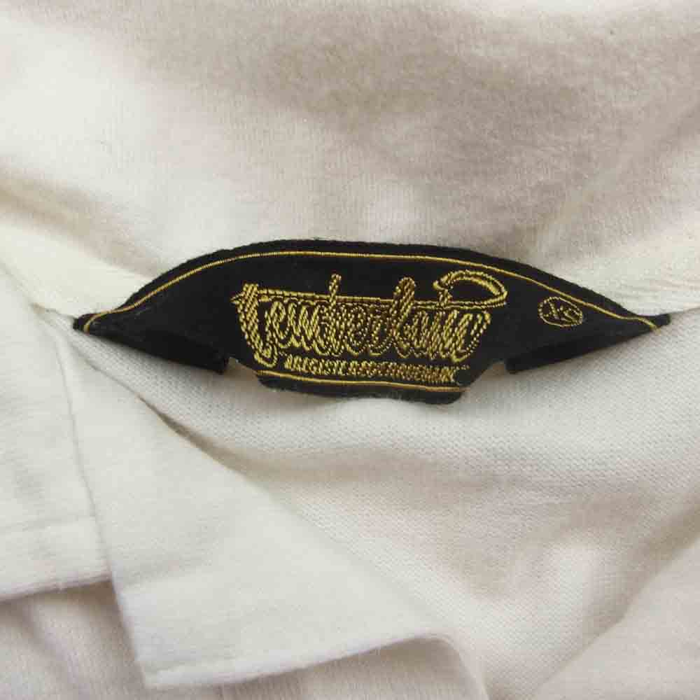 TENDERLOIN テンダーロイン フロント ロゴ 半袖 ポロ シャツ ツートンカラー ブラック系 ホワイト系 XS【中古】