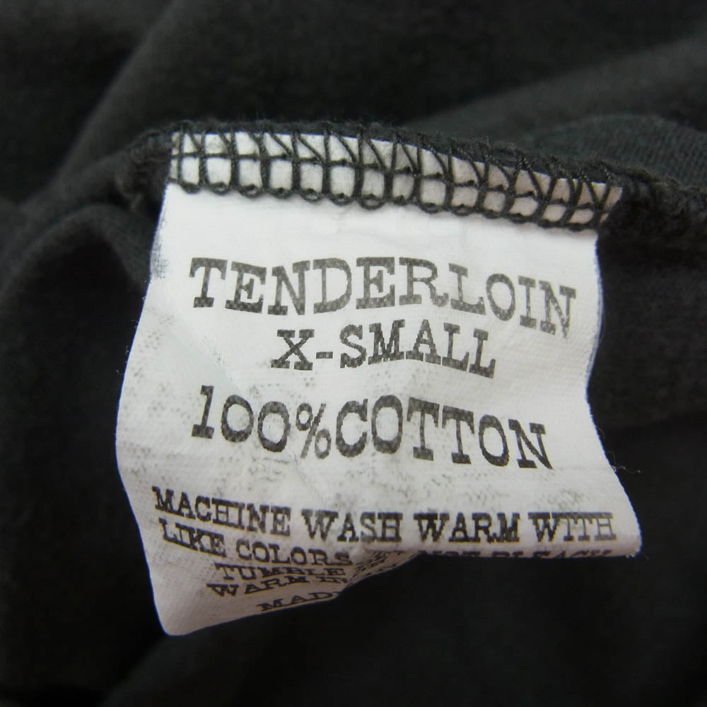 TENDERLOIN テンダーロイン フロント ロゴ 半袖 ポロ シャツ ダークグレー系 XS【中古】