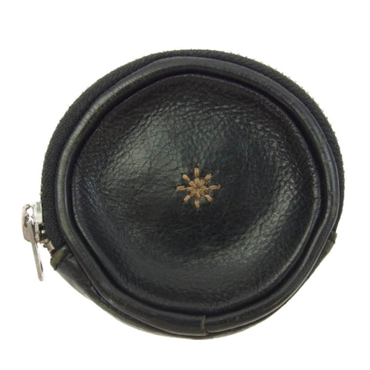 RUDE GALLERY ルードギャラリー STEERHIDE ステアハイド レザー コインケース 牛革 ブラック系【中古】