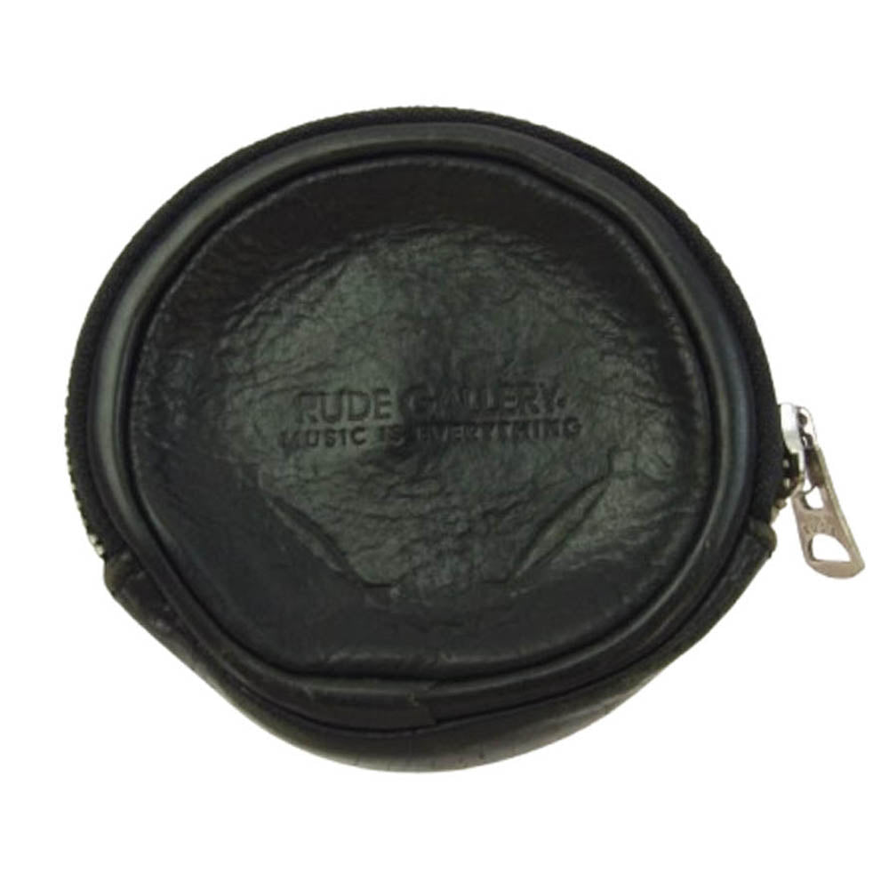 RUDE GALLERY ルードギャラリー STEERHIDE ステアハイド レザー コインケース 牛革 ブラック系【中古】