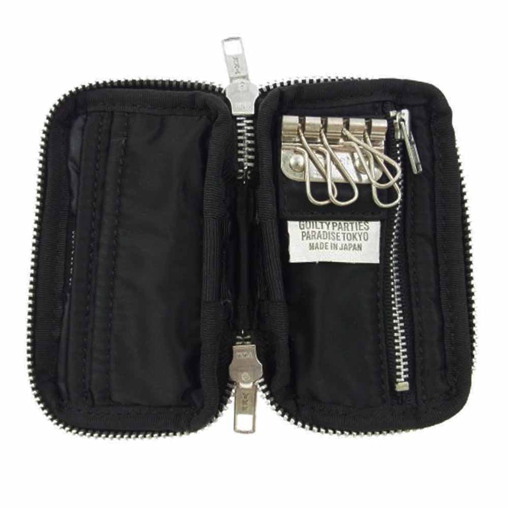 WACKO MARIA ワコマリア × PORTER ポーター KEY & COIN CASE タンカー 4連 キー コインケース タンカー ブラック系【中古】