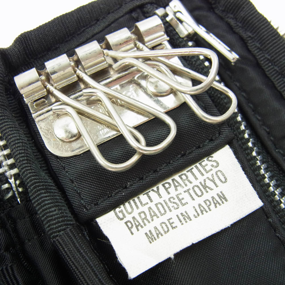 WACKO MARIA ワコマリア × PORTER ポーター KEY & COIN CASE タンカー 4連 キー コインケース タンカー ブラック系【中古】