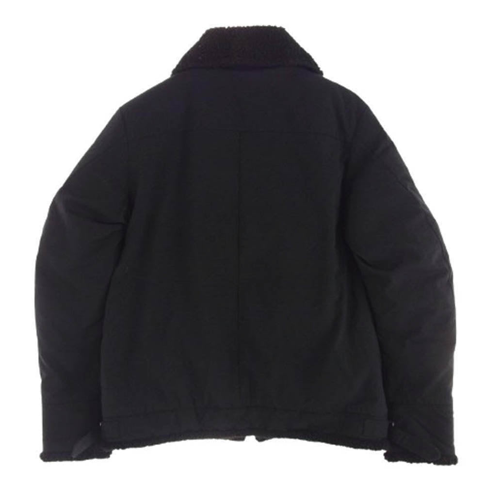 wjk ダブルジェイケイ 117455001 STUDIOUS スタディオス 限定 B-3 衿ボア ダウンジャケット ブラック系 1【中古】
