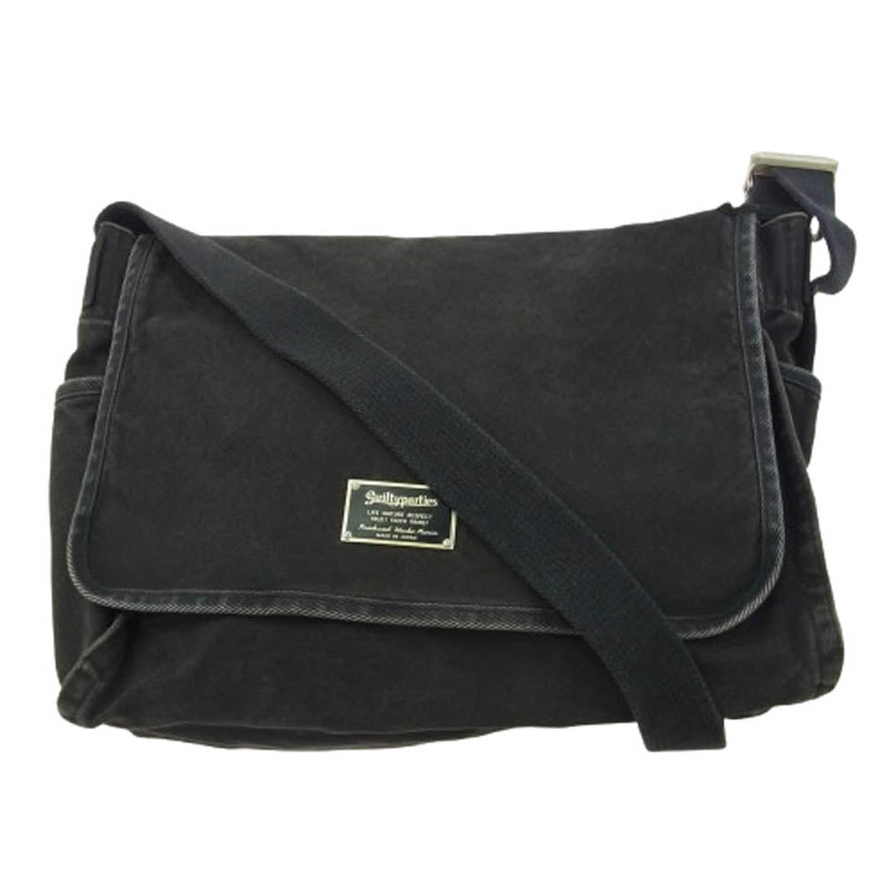 WACKO MARIA ワコマリア × PORTER ポーター メッセンジャー ショルダー バック ブラック系【中古】