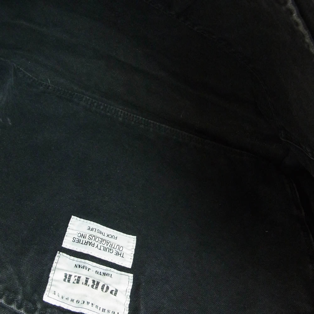 WACKO MARIA ワコマリア × PORTER ポーター メッセンジャー ショルダー バック ブラック系【中古】