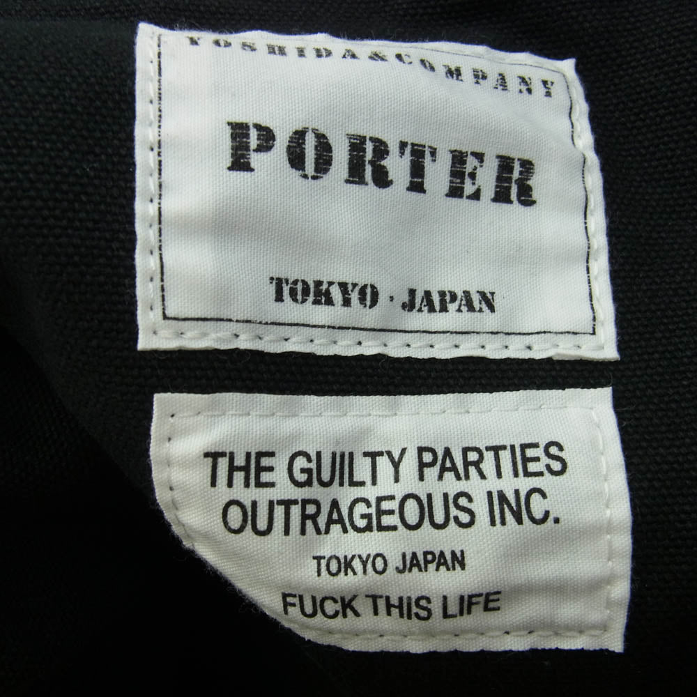 WACKO MARIA ワコマリア × PORTER ポーター 2Way ボストン バック ブラック系【中古】