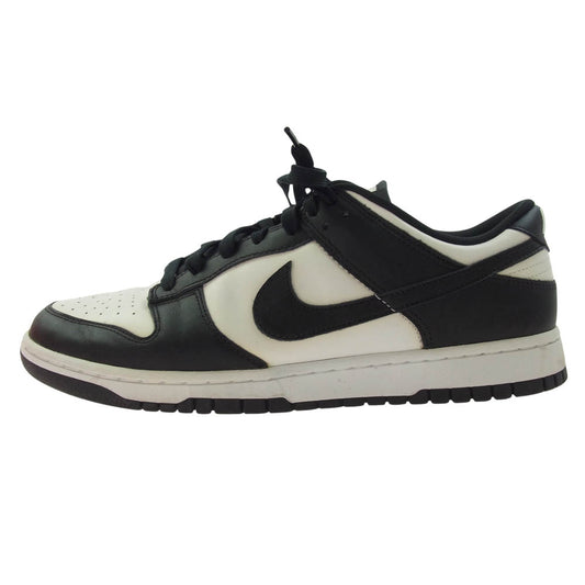 NIKE ナイキ DD1391-100 Dunk Low Retro ダンクロー レトロ パンダ レザー ローカット スニーカー ブラック系 ホワイト系 28.5cm【中古】
