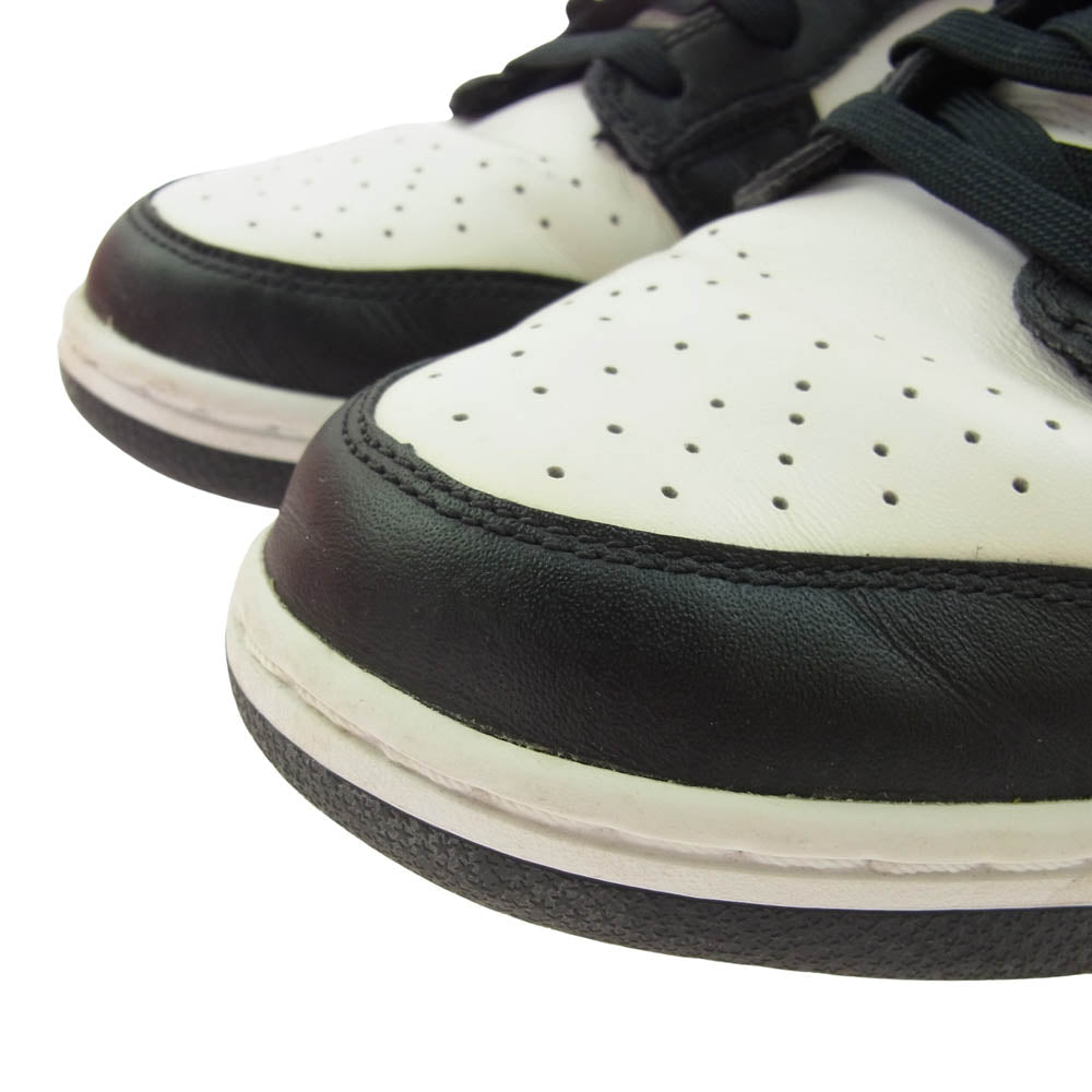 NIKE ナイキ DD1391-100 Dunk Low Retro ダンクロー レトロ パンダ レザー ローカット スニーカー ブラック系 ホワイト系 28.5cm【中古】