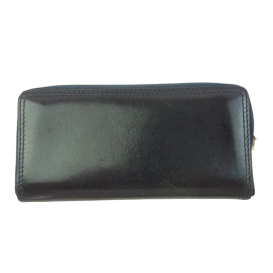 VASCO ヴァスコ ROUND ZIP LONG WALLET ラウンドジップ 長財布 ダークネイビー系【中古】