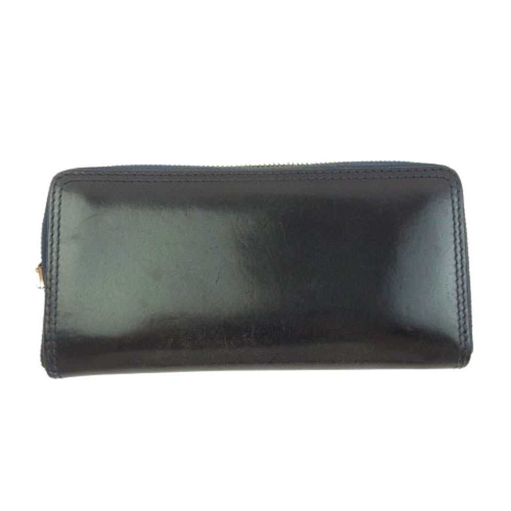 VASCO ヴァスコ ROUND ZIP LONG WALLET ラウンドジップ 長財布 ダークネイビー系【中古】