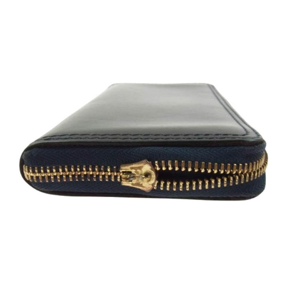 VASCO ヴァスコ ROUND ZIP LONG WALLET ラウンドジップ 長財布 ダークネイビー系【中古】