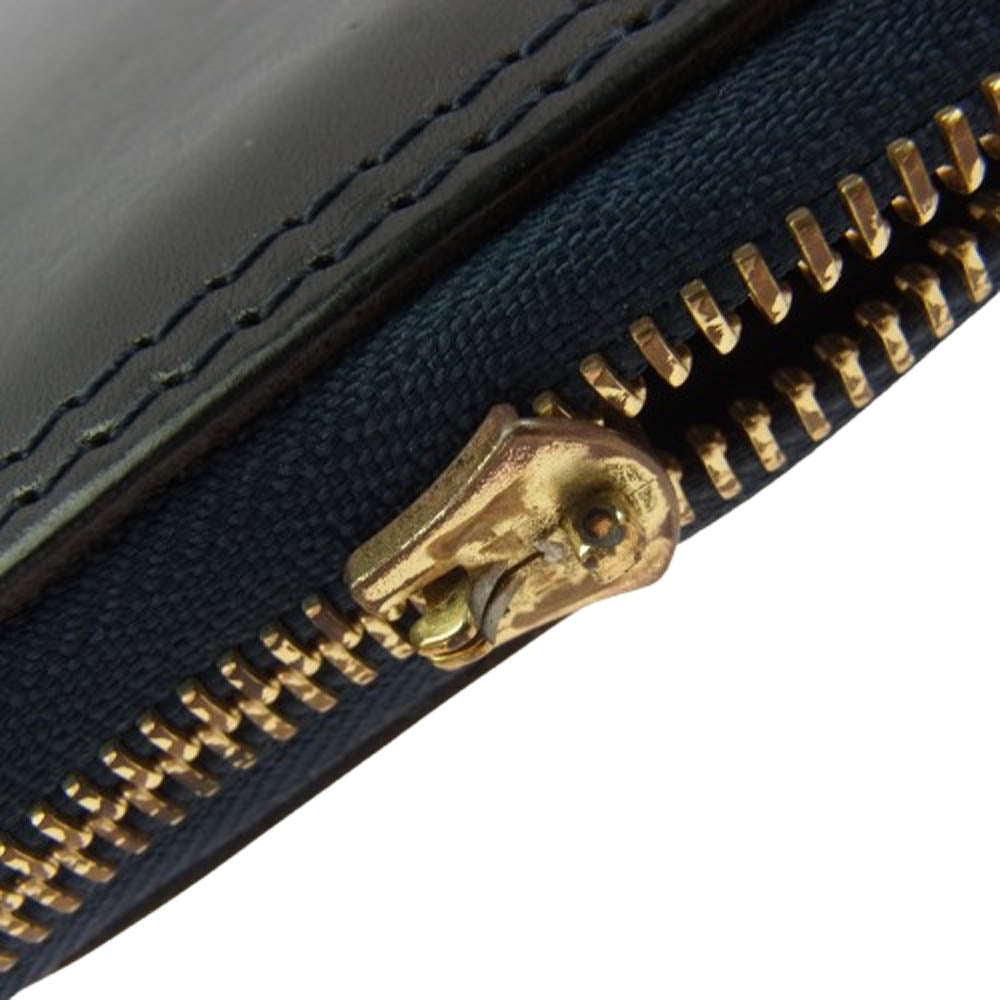 VASCO ヴァスコ ROUND ZIP LONG WALLET ラウンドジップ 長財布 ダークネイビー系【中古】