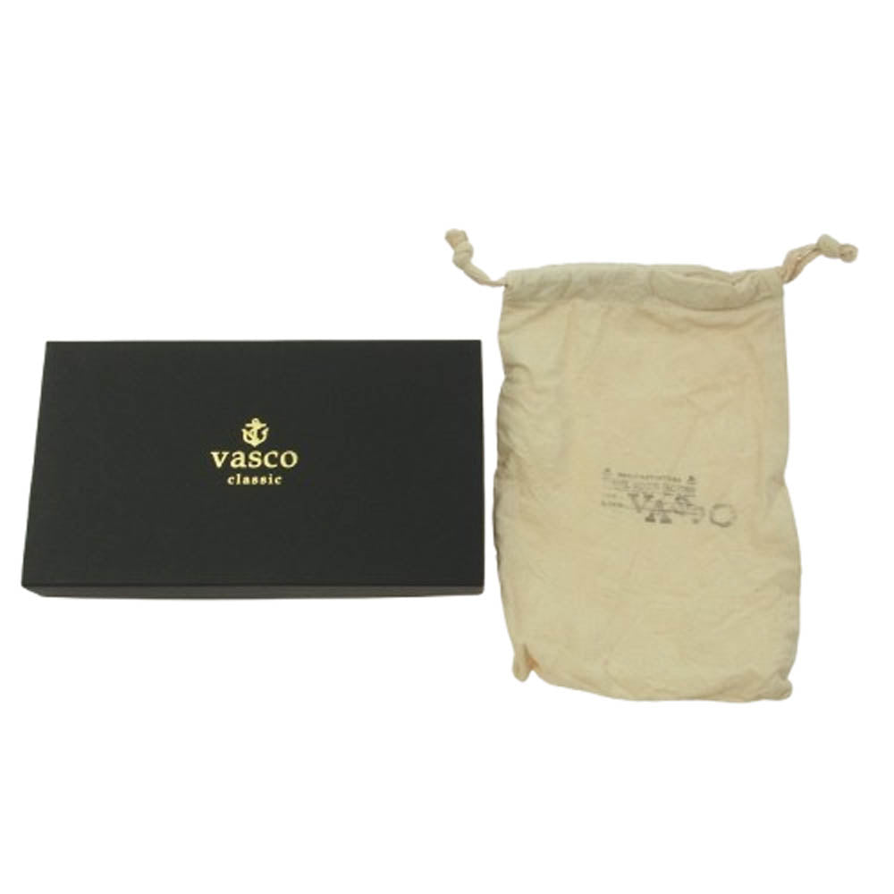 VASCO ヴァスコ ROUND ZIP LONG WALLET ラウンドジップ 長財布 ダークネイビー系【中古】