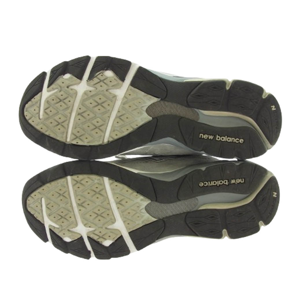 NEW BALANCE ニューバランス M990GY3 USA製 990V3 Gray スエード メッシュ ローカット スニーカー グレー系 28cm【中古】