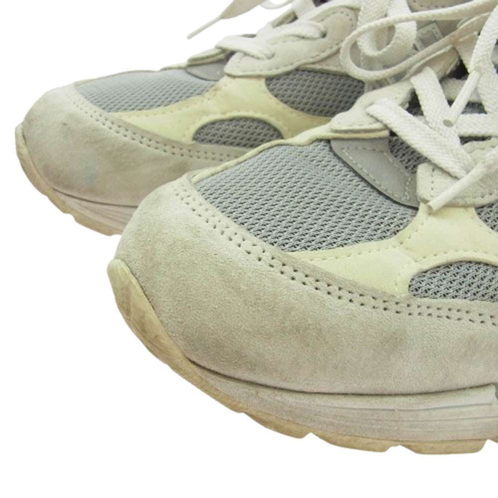 NEW BALANCE ニューバランス M992NC USA製 992 White スエード メッシュ ローカット スニーカー ホワイト系 28cm【中古】