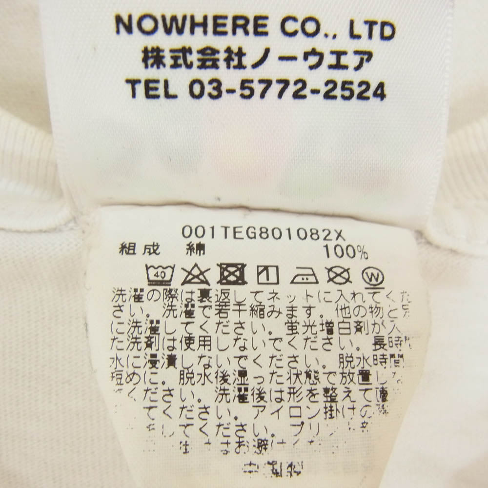 A BATHING APE アベイシングエイプ 001TEG801082X ロゴプリント レオパード エイプヘッド 半袖 Tシャツ ホワイト系 2XL【中古】