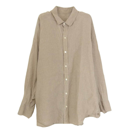 Plage プラージュ EX43 リネン 長袖 シャツ ベージュ系 サイズ表記無【中古】