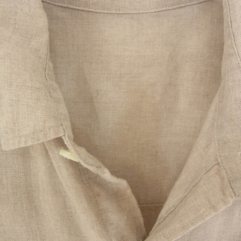 Plage プラージュ EX43 リネン 長袖 シャツ ベージュ系 サイズ表記無【中古】