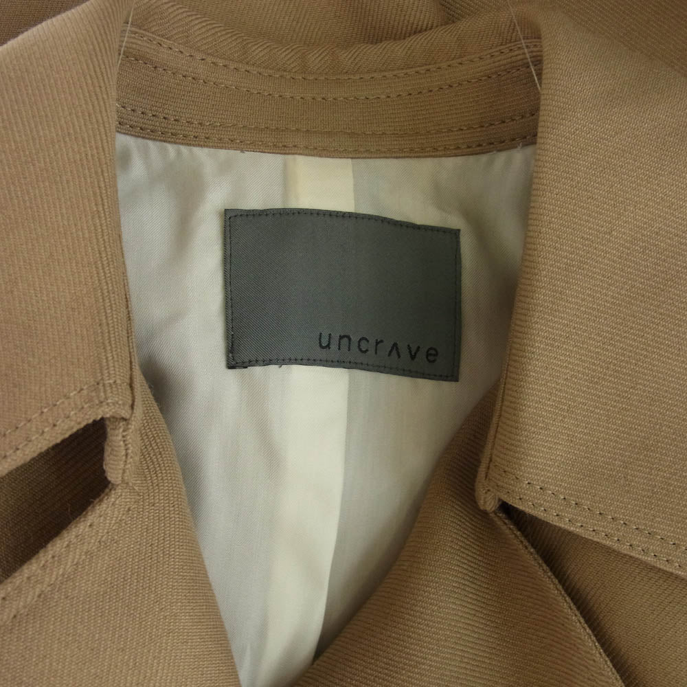 UNCRAVE アンクレイヴ 699-5 ウール カルゼ トレンチ コート ベージュ系【中古】