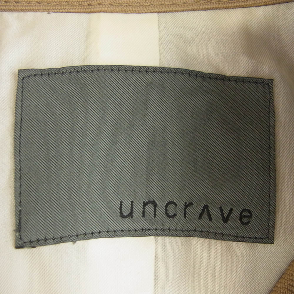 UNCRAVE アンクレイヴ 699-5 ウール カルゼ トレンチ コート ベージュ系【中古】