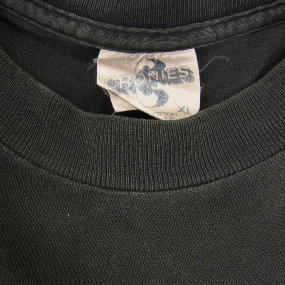 ヴィンテージ 90s USA製 CRONIES ボディ 2pac Tシャツ ブラック系 XL【中古】