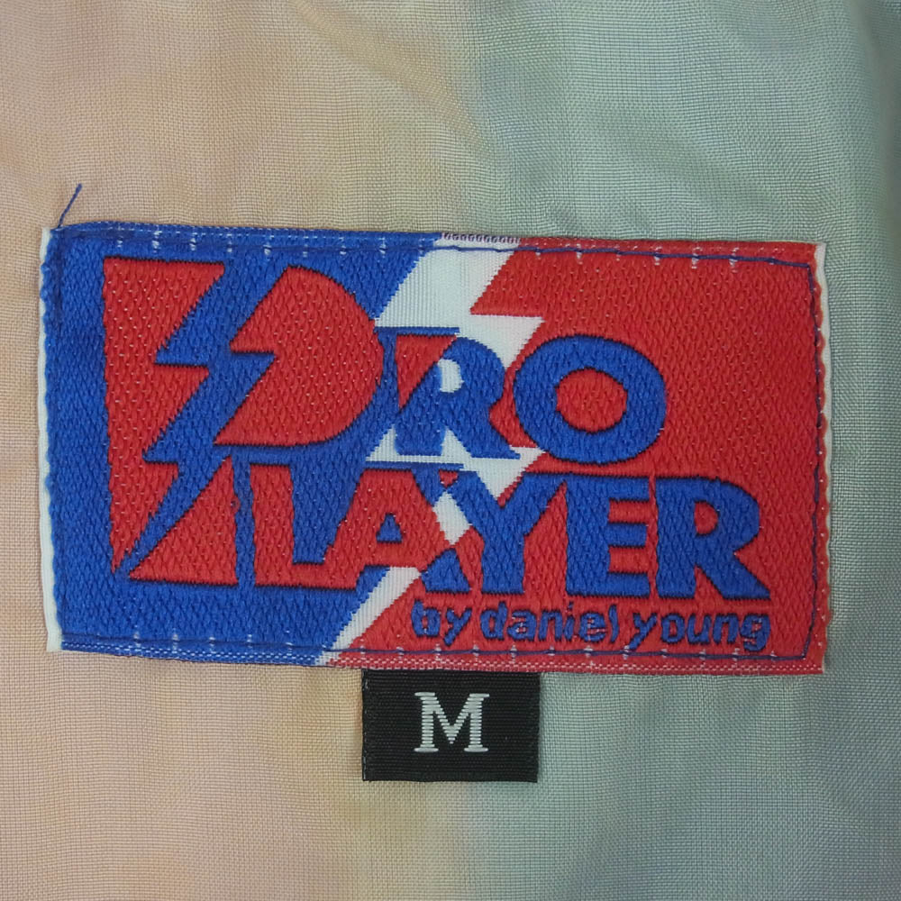 古着 90s KNICKS ナイロン ジャケット 韓国製 ブルー系 オレンジ系 M【中古】