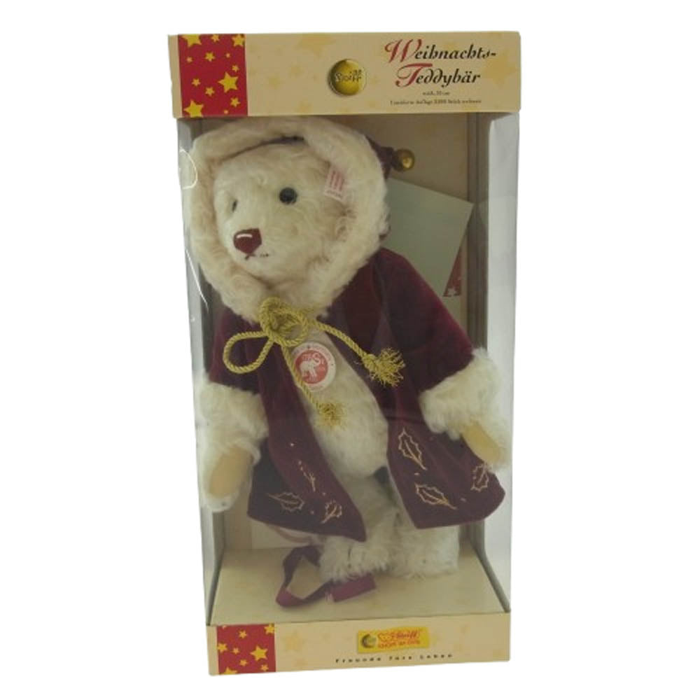 シュタイフ 2005年 Christmas Teddy Bear クリスマス テディベア ベージュ系【新古品】【未使用】【中古】