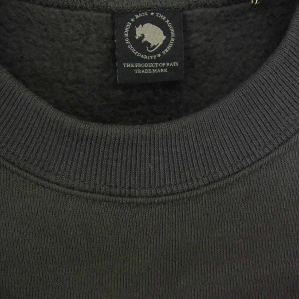 RATS ラッツ 24AW 24TRC-1101 FLEECE CREW NECK SWEAT クルーネック スウェット トレーナー チャコール系 M【中古】