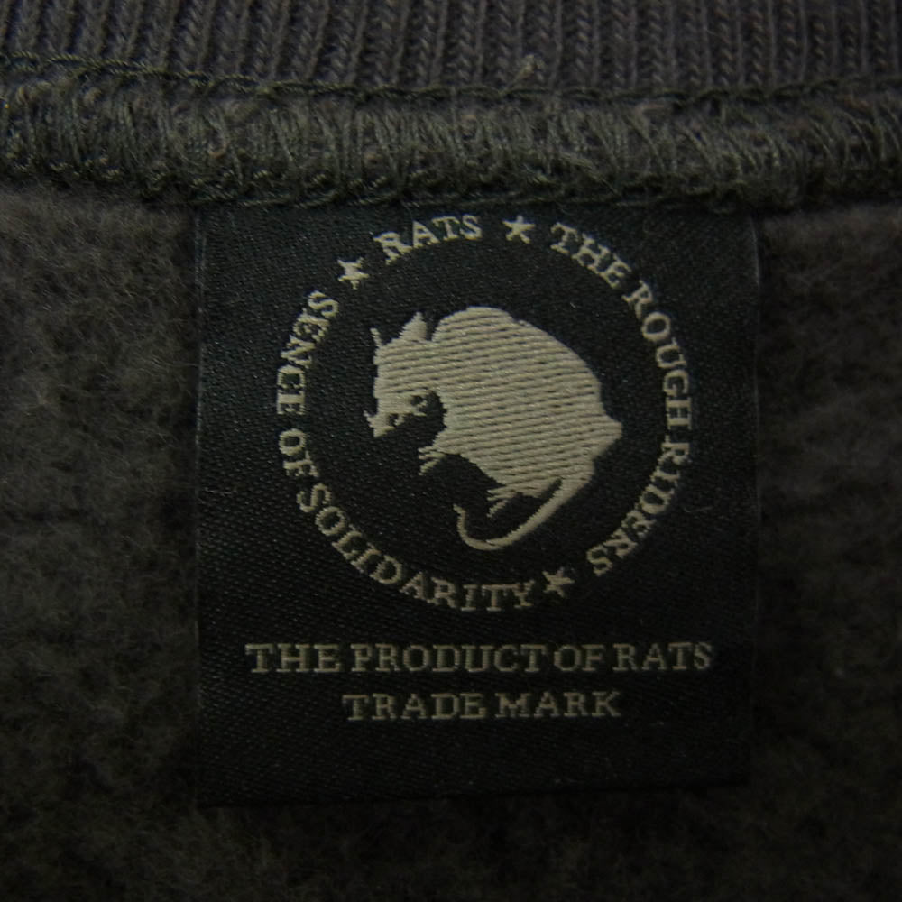 RATS ラッツ 24AW 24TRC-1101 FLEECE CREW NECK SWEAT クルーネック スウェット トレーナー チャコール系 M【中古】