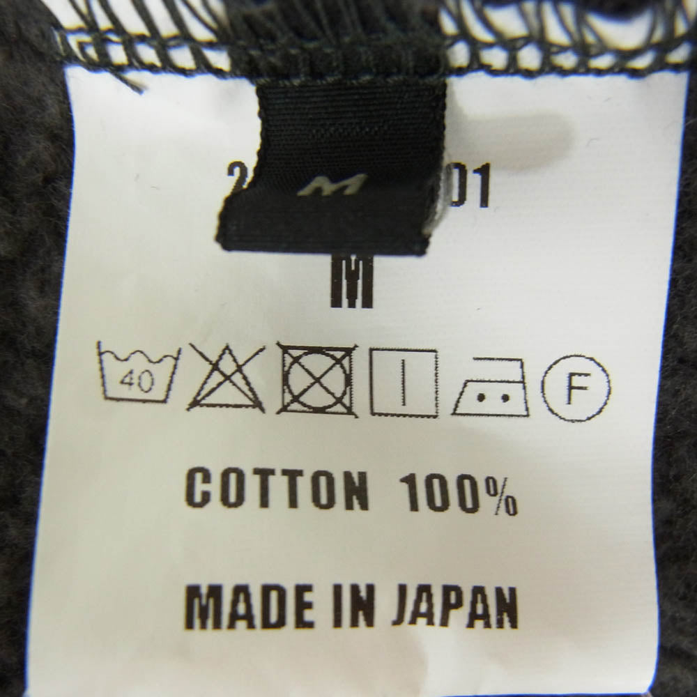 RATS ラッツ 24AW 24TRC-1101 FLEECE CREW NECK SWEAT クルーネック スウェット トレーナー チャコール系 M【中古】