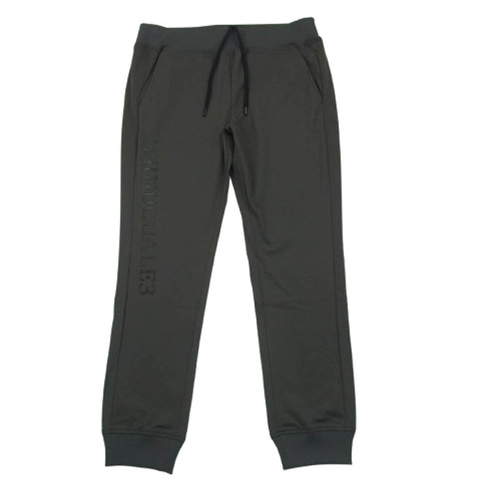 1piu1uguale3 ウノピュウノウグァーレトレ CM038 MT01-88 COMFORTABLE TAG SOLID RIB ロゴ刺繍 ストレッチ リブ パンツ グレー系 5【中古】
